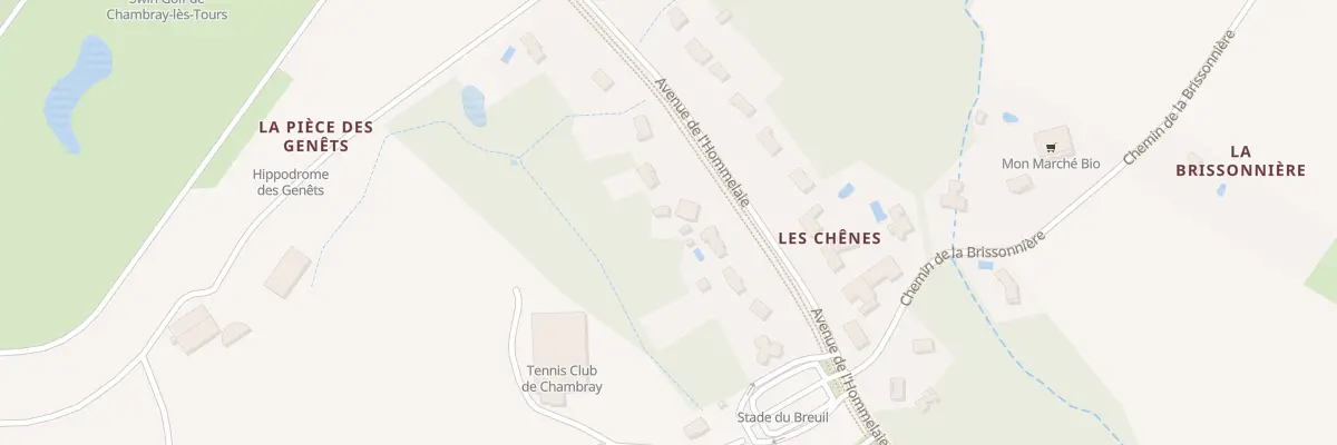 Plan du 13 Av de l’Hommelaie à Chambray-lès-Tours