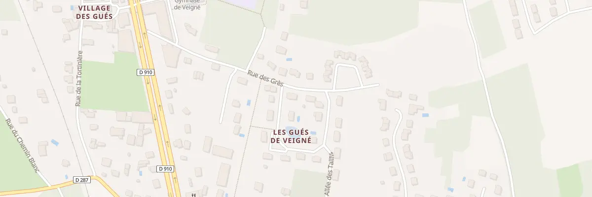 Plan du 2 Rue du Bosquet à Veigné