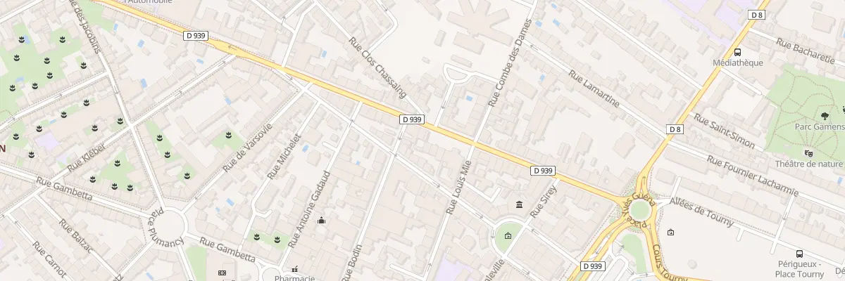 Plan du 35 Rue Victor Hugo à Périgueux