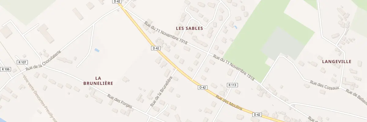 Plan du 40 Rue des Moulins à Abilly