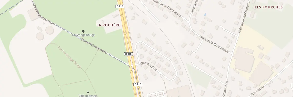 Plan du 22 All des Pins à Veigné