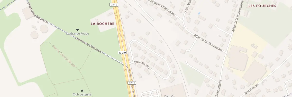 Plan du 20 All des Pins à Veigné