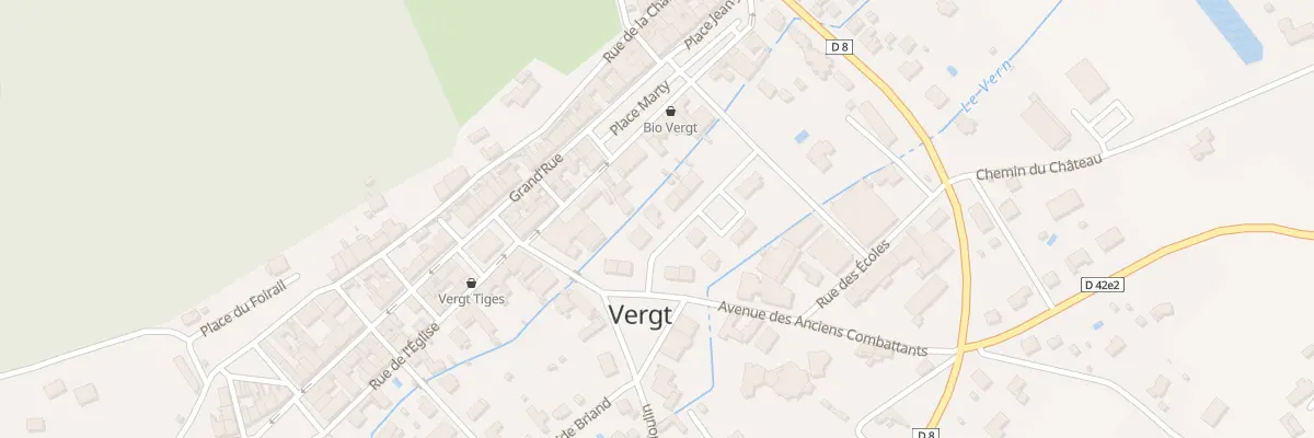 Plan du 3 Rue du Colonel Frut à Vergt