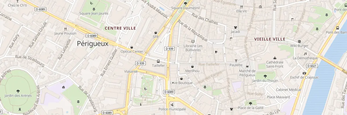 Plan du 1 Rue Chancelier de l’Hopital à Périgueux