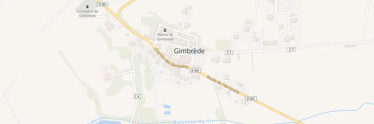 Plan du 5032 Le Village à Gimbrède