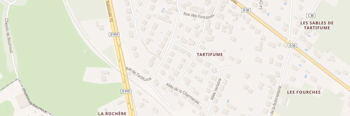 Plan du 8 Rue de Tartifume à Veigné