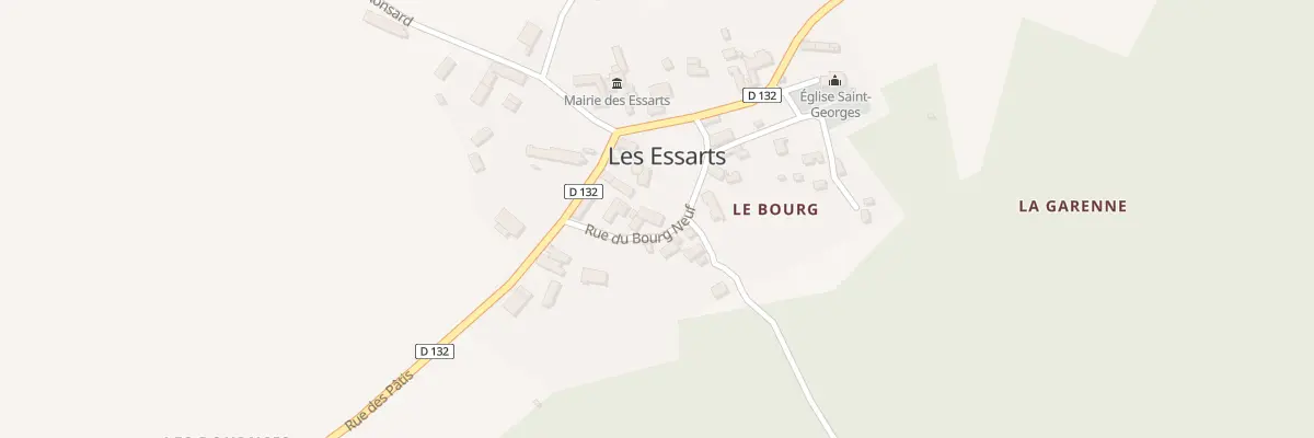 Plan du 10 Rue du Bourg Neuf aux Essarts