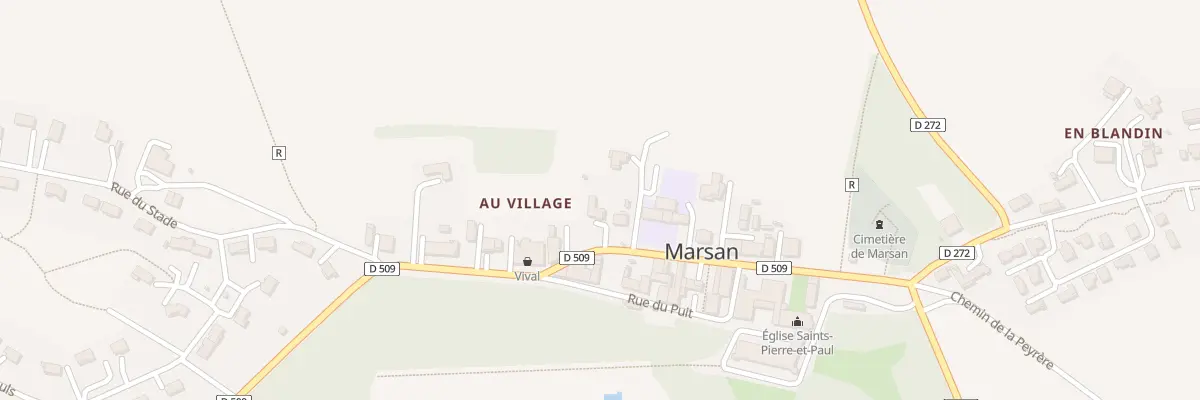 Plan du 260 Rue Pierre de Montesquiou à Marsan