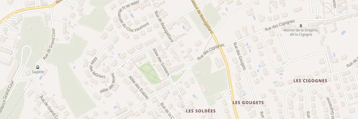 Plan du 2 Rue de Beaugaillard à Saint-Avertin