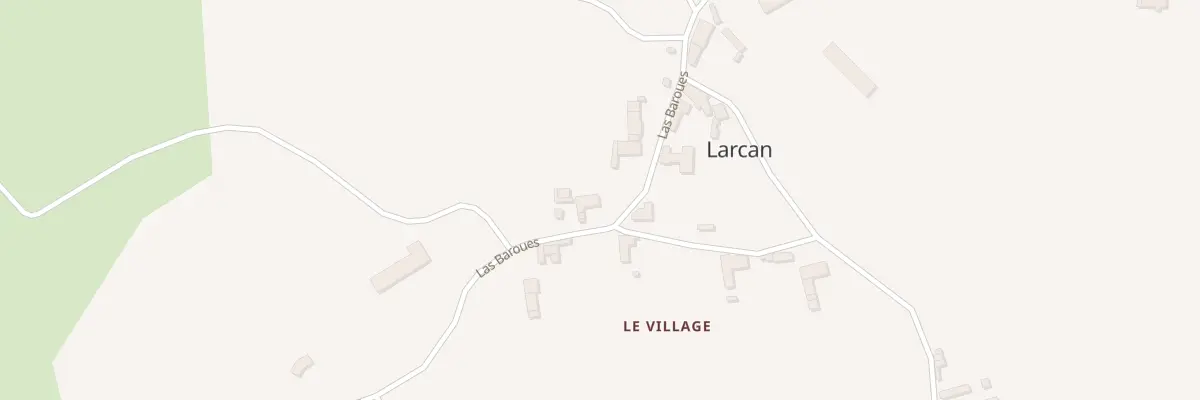Plan du 80 Las Baroues à Larcan