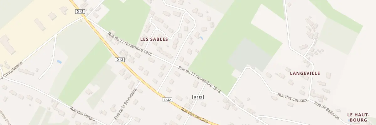 Plan du 10 Rue du 11 Novembre 1918 à Abilly