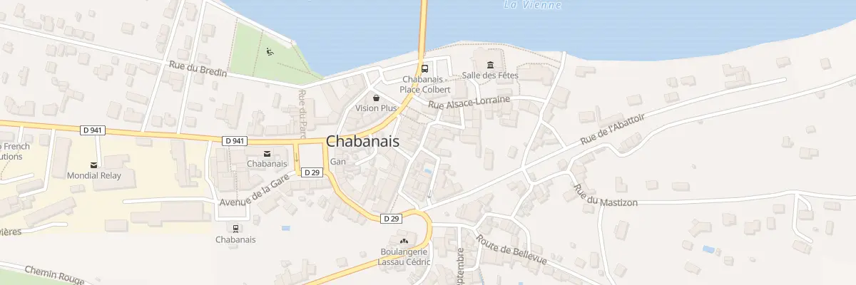 Plan du 6 Rue des Halles à Chabanais