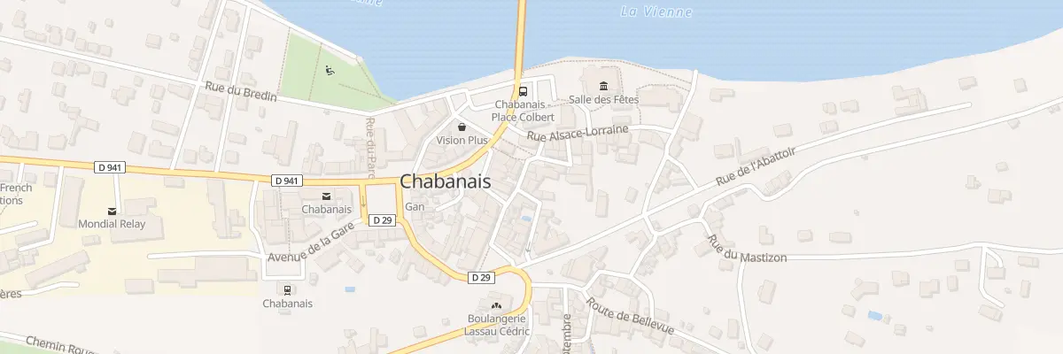 Plan du 2 Rue des Halles à Chabanais
