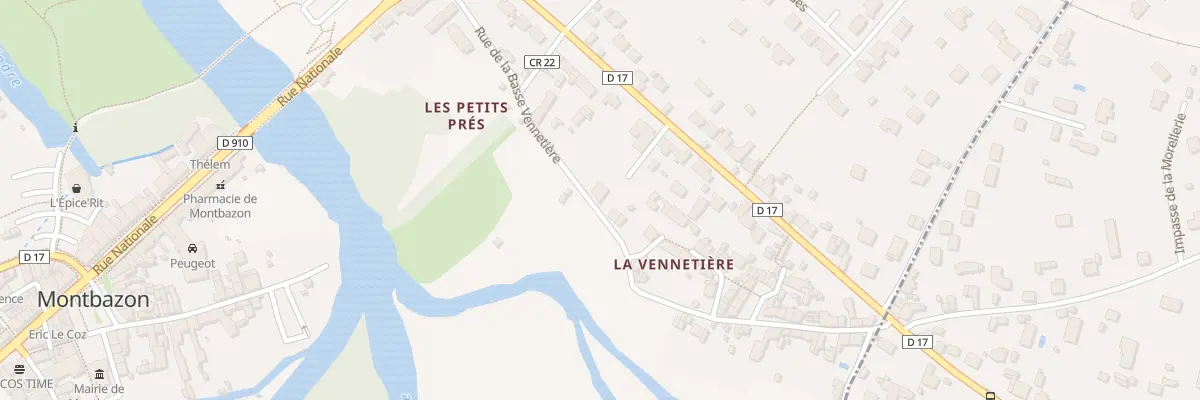 Plan du 65 Rue de la Basse Vennetiére à Montbazon
