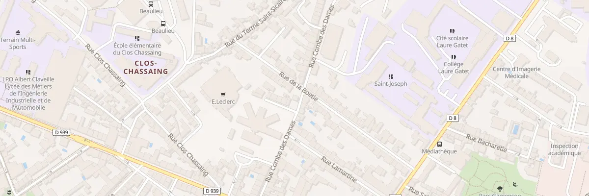 Plan du 15 Rue Combe des Dames à Périgueux
