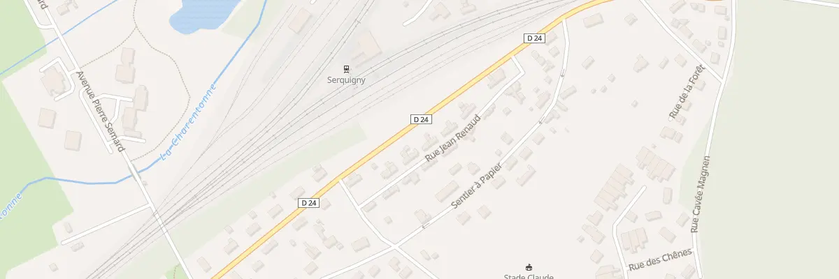 Plan du 25 Rue Jean Renaud à Serquigny
