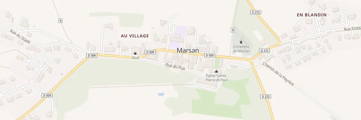 Plan du 100 Rue du Puit à Marsan