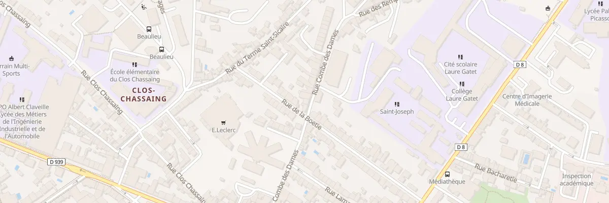 Plan du 21 Rue Combe des Dames à Périgueux