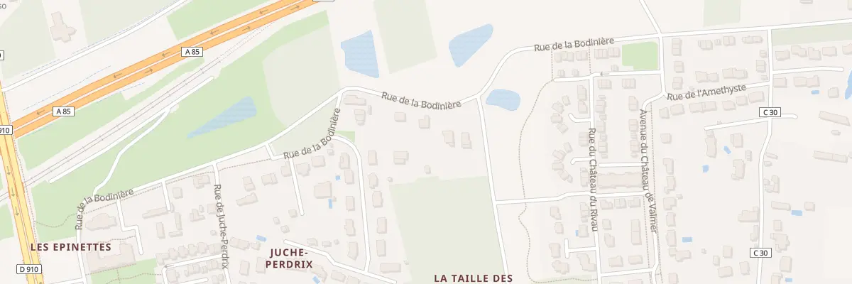 Plan du 25 Rue de la Bodinière à Veigné