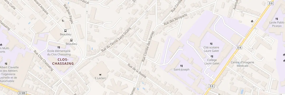 Plan du 33B Rue Combe des Dames à Périgueux