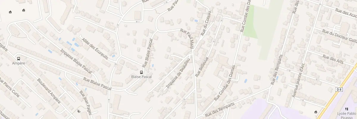 Plan du 8 Rue Camille Flammarion à Périgueux