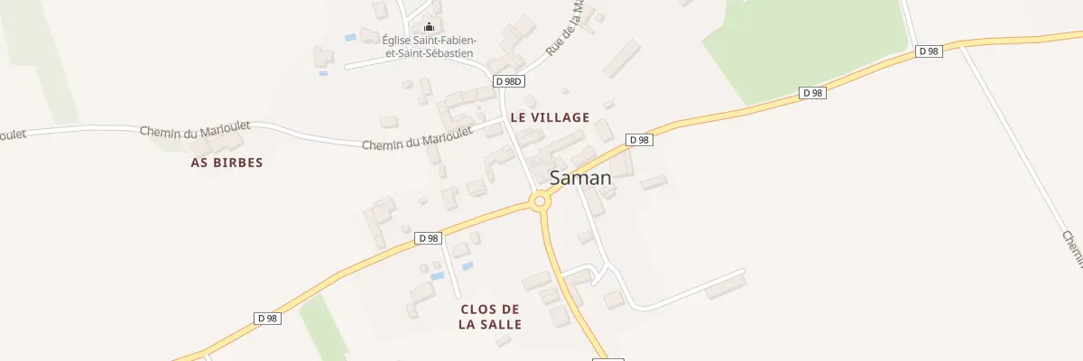 Plan du 30 Le Village à Saman