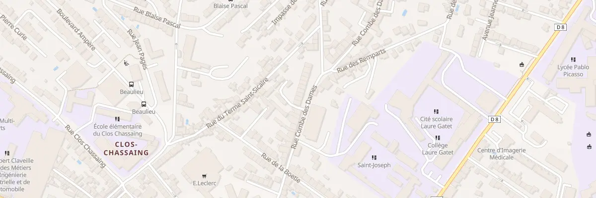 Plan du 43 Rue Combe des Dames à Périgueux