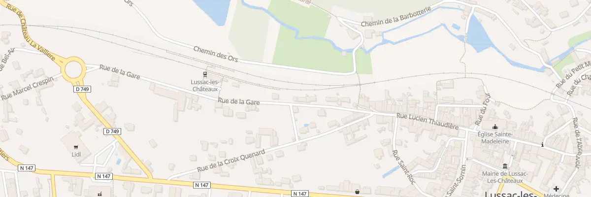 Plan du 20 Rue de la Gare à Lussac-les-Châteaux