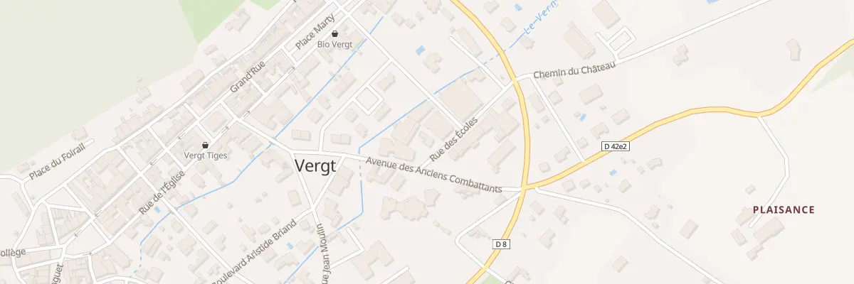 Plan du 3 Rue des Ecoles à Vergt