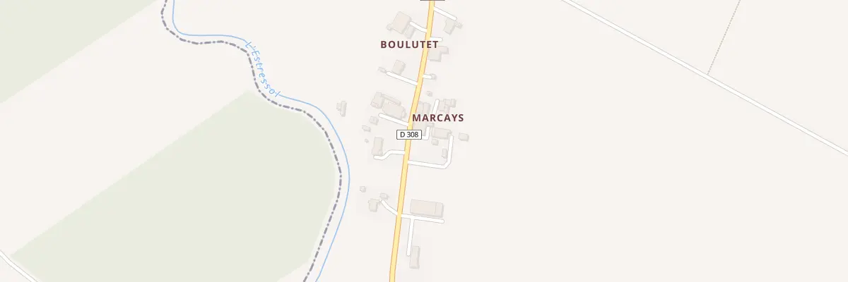 Plan du 2472 Rte de Marcays à Caudecoste