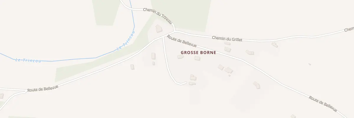 Plan de Grosse Borne à Condat-sur-Trincou