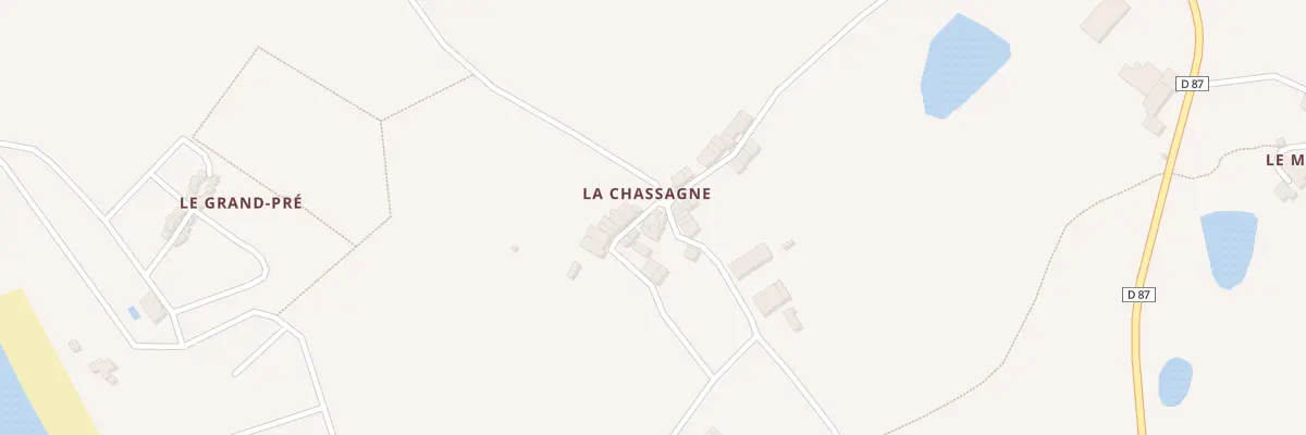 Plan du 5161 La Chassagne à Videix