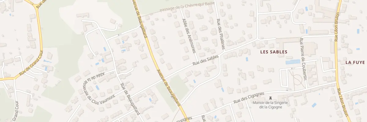 Plan du 2 All des Anémones à Saint-Avertin