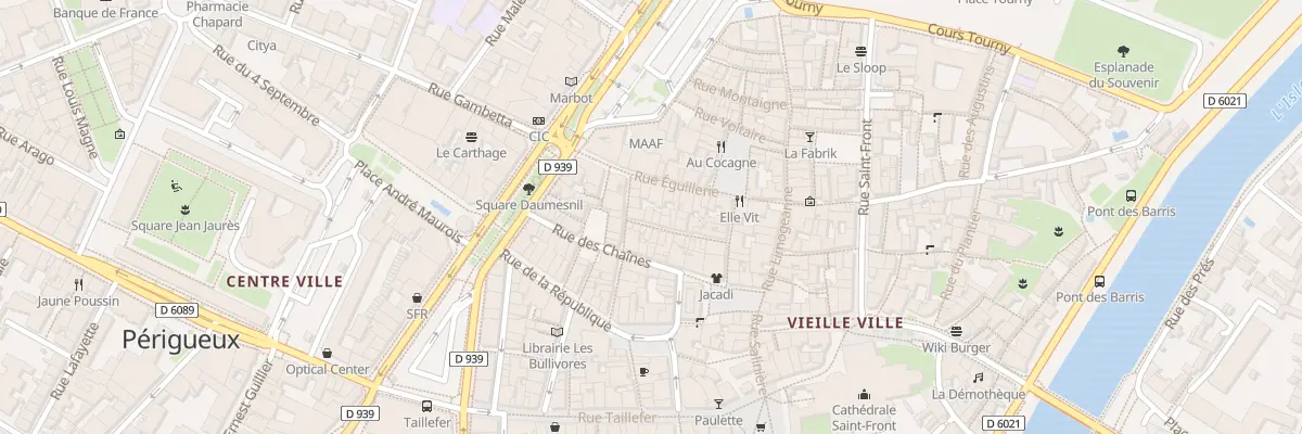 Plan du 3 Rue Malesherbes à Périgueux