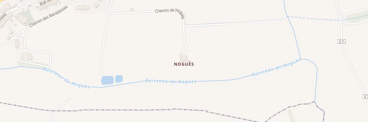 Plan du 5057 A Nogues à Castet-Arrouy