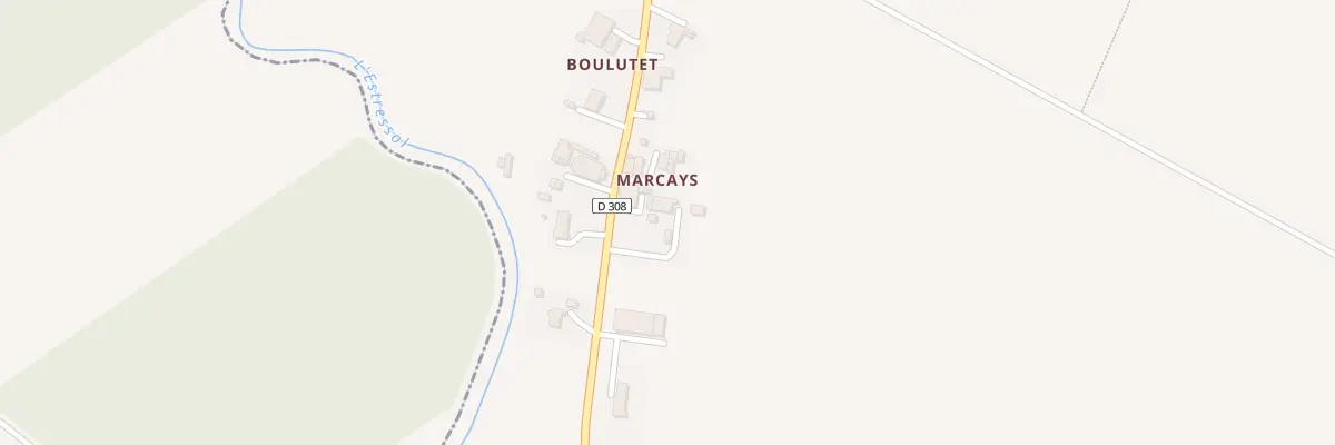 Plan du 2442 Rte de Marcays à Caudecoste