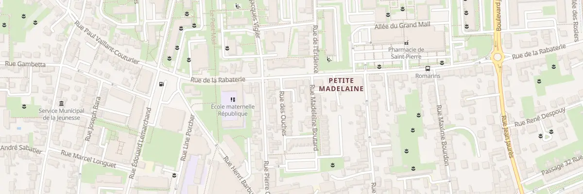 Plan du 21 Rue de la Rabaterie à Saint-Pierre-des-Corps