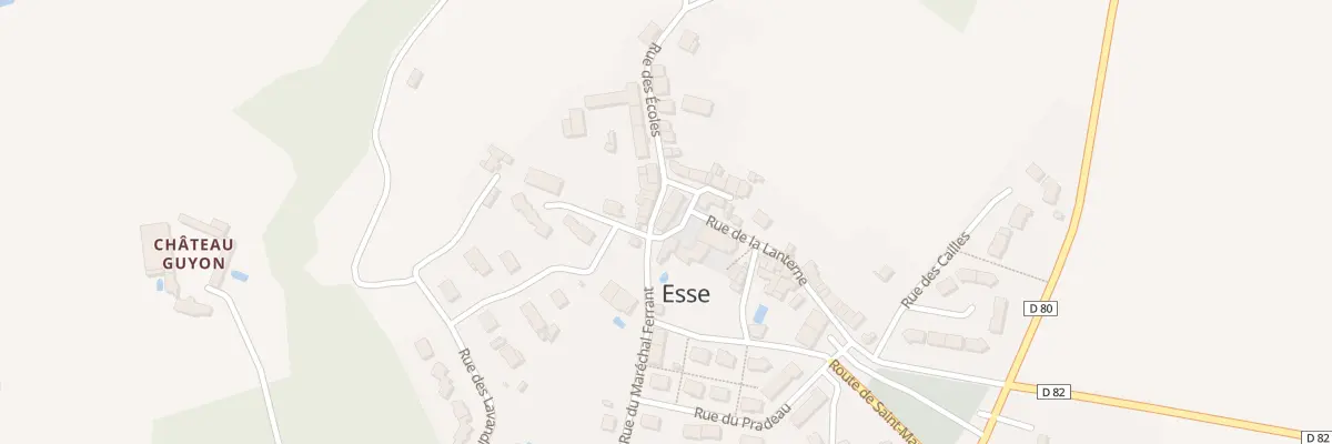 Plan du 1 Pl Jean Teillet à Esse