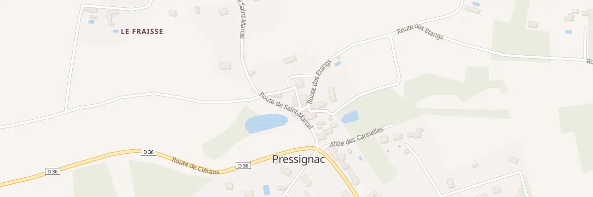 Plan du 51 Le Bourg à Pressignac-Vicq