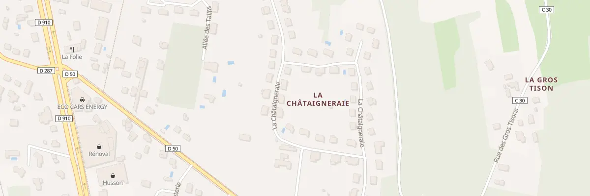 Plan du 30 La Châtaigneraie à Veigné