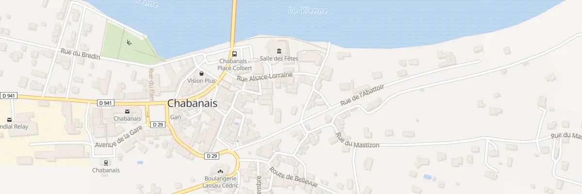 Plan du 21 Rue Alsace Lorraine à Chabanais