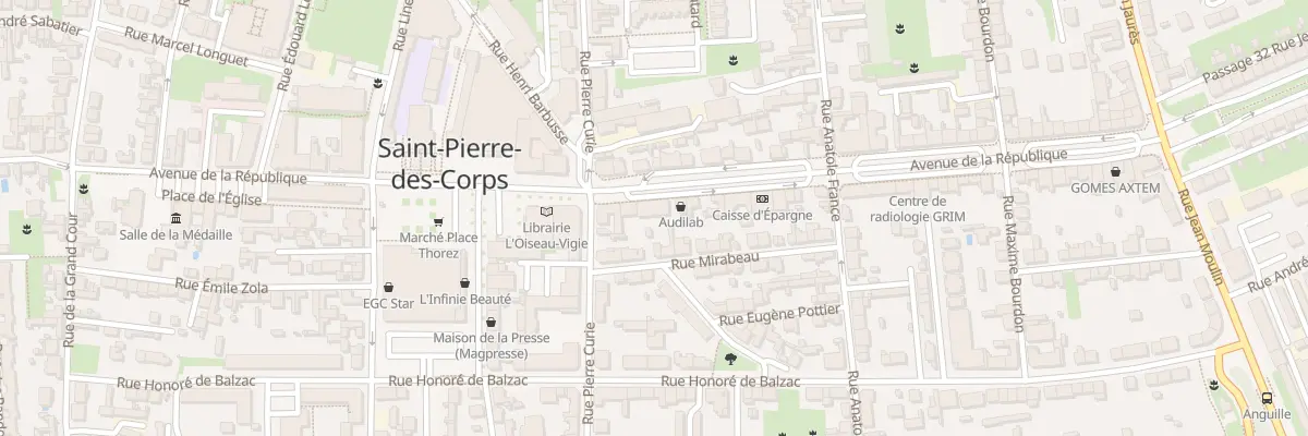 Plan du 45 Av de la République à Saint-Pierre-des-Corps