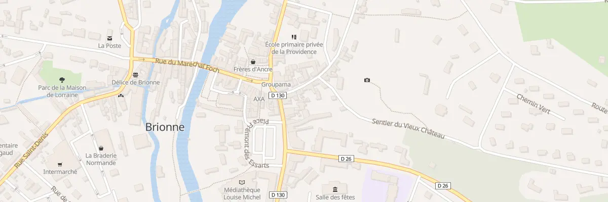 Plan du 3 Rue de la Soie à Brionne