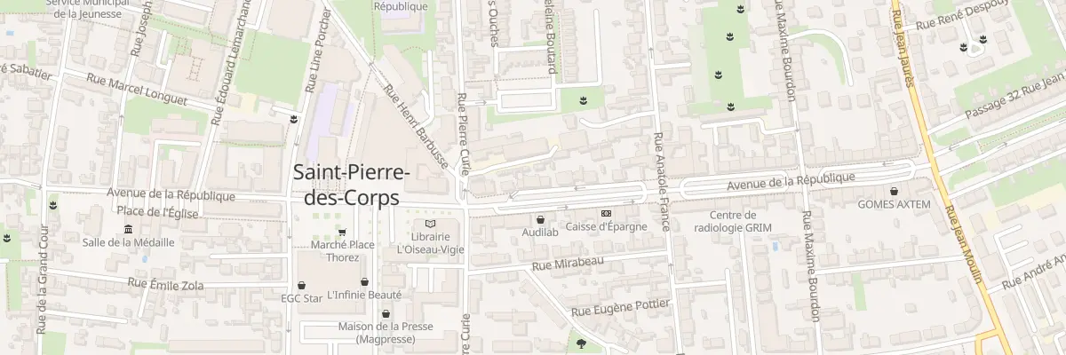 Plan du 58 Av de la République à Saint-Pierre-des-Corps