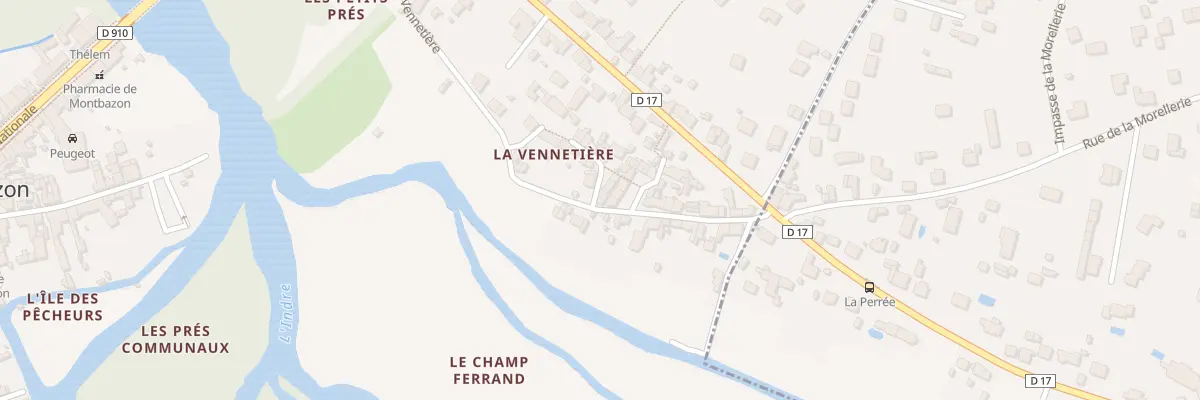 Plan du 37 Rue de la Basse Vennetiére à Montbazon