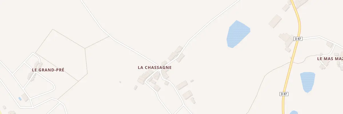 Plan du 5185B La Chassagne à Videix