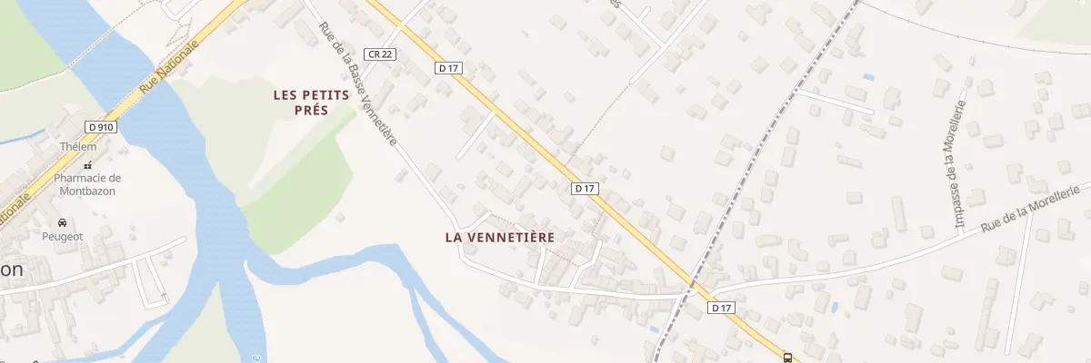 Plan du 10 Rue de la Vennetiére à Montbazon