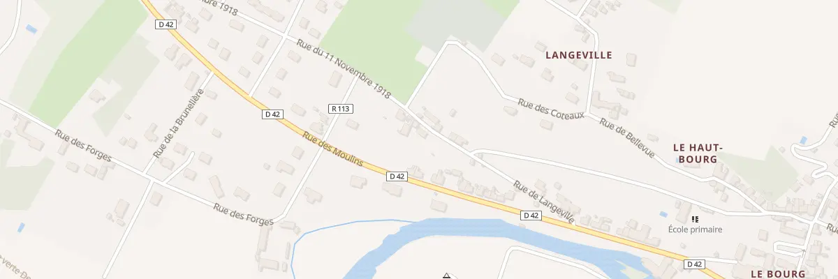 Plan du 1 Rue de Langeville à Abilly
