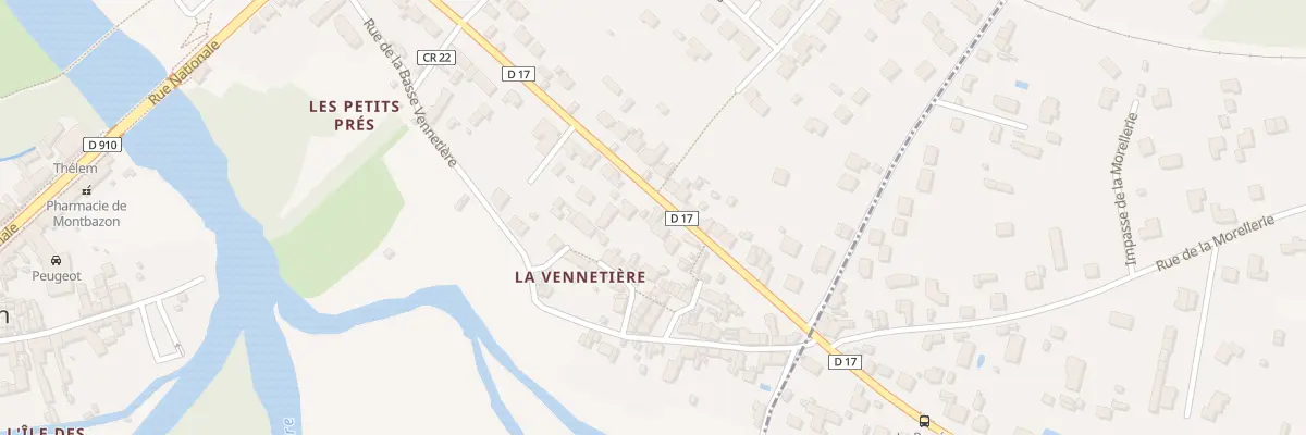 Plan du 8 Rue de la Vennetiére à Montbazon