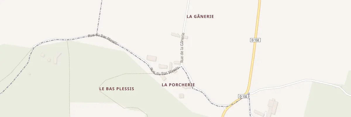 Plan du 88 La Porcherie à Artins